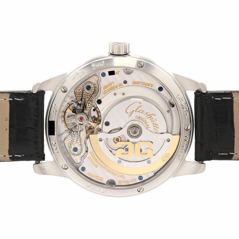 【中古】GLASHUTTE ORIGINAL PANO MATIC LUNAR PLATINUM 950 グラスヒュッテ・オリジナル パノマティック ルナ プラチナ950 90-02-03-03-04