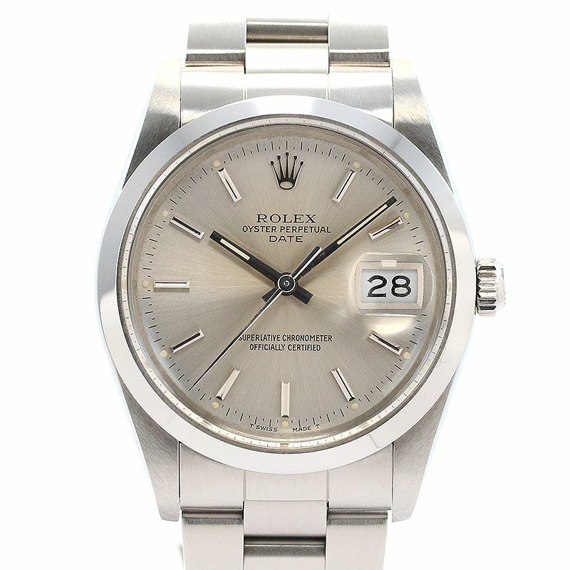 【中古】ROLEX OYSTER PERPETUAL DATE ロレックス オイスターパーペチュアルデイト 15000
