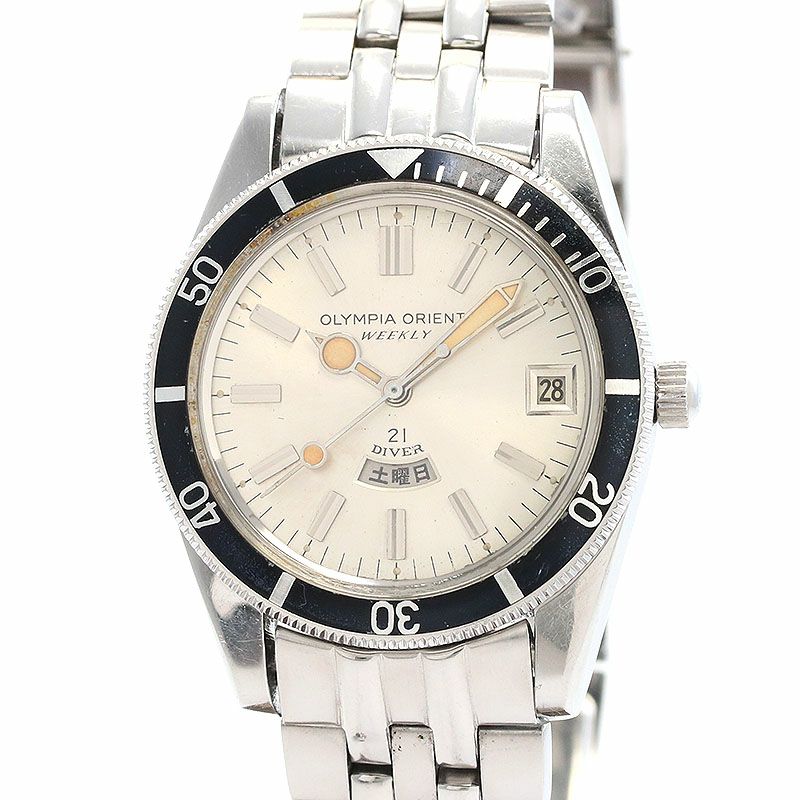 【中古】ORIENT OLYMPIA ORIENT WEEKLY 21 DIVER オリエント オリンピアオリエント ウィークリー 21 ダイバー 0-19639A
