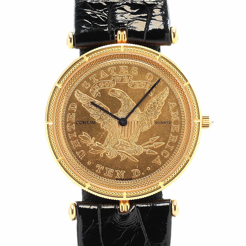 【中古】CORUM COIN WATCH 1882 10 DOLLARS LIBERTY HEAD コルム コインウォッチ 1882 10ドル リバティヘッド TEN.D