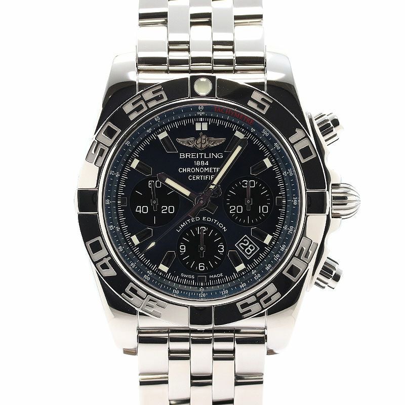 【中古】BREITLING CHRONOMAT 44 BLACK MOP JAPAN LIMITED ブライトリング クロノマット 44 ブラックMOP 日本限定 AB01111A/BF68/375A (S011BMPPA)