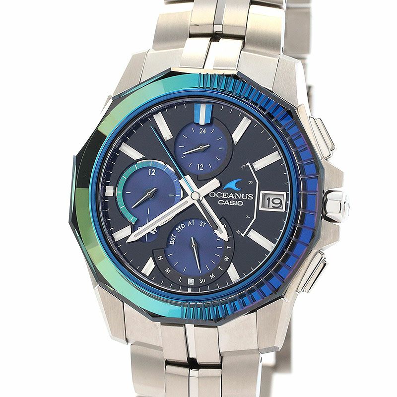 【中古】CASIO OCEANUS MANTA S6000 SERIES LMITED EDITION EDO KIRIKO GLASS カシオ オシアナス マンタ S6000シリーズ 限定モデル 江戸切子 OCW-S6000EK-1AJR