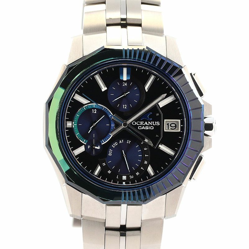 【中古】CASIO OCEANUS MANTA S6000 SERIES LMITED EDITION EDO KIRIKO GLASS カシオ オシアナス マンタ S6000シリーズ 限定モデル 江戸切子 OCW-S6000EK-1AJR