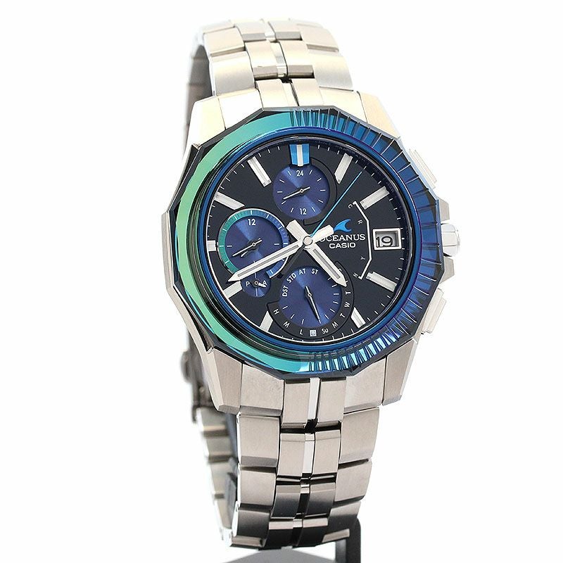 【中古】CASIO OCEANUS MANTA S6000 SERIES LMITED EDITION EDO KIRIKO GLASS カシオ オシアナス マンタ S6000シリーズ 限定モデル 江戸切子 OCW-S6000EK-1AJR
