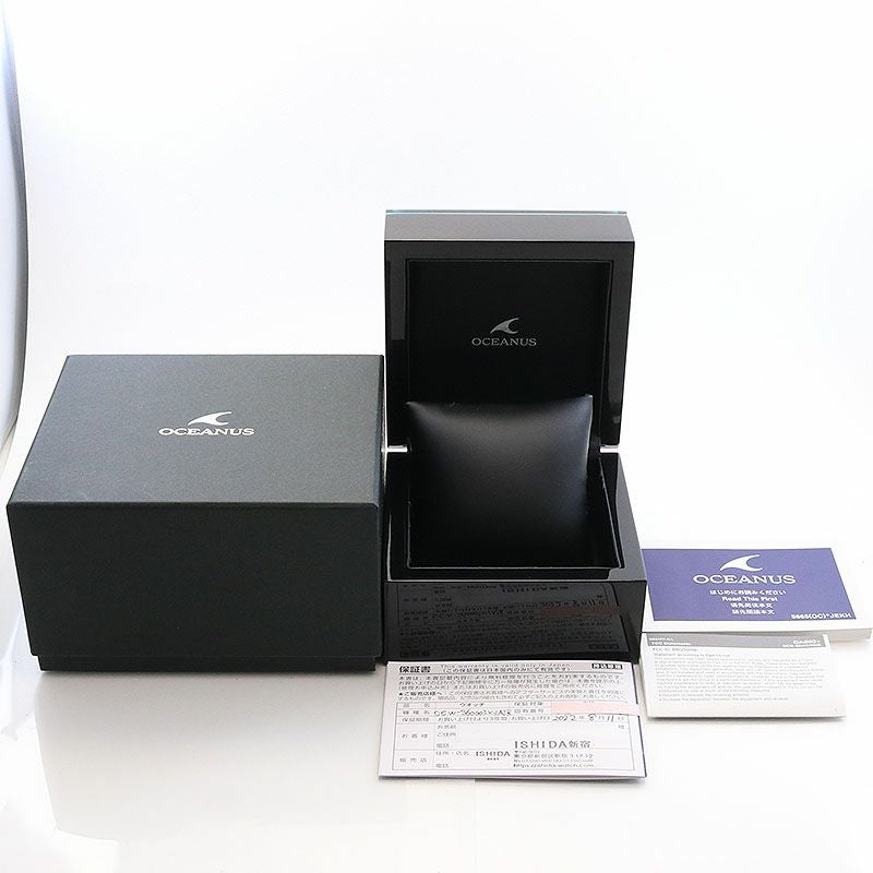 【中古】CASIO OCEANUS MANTA S6000 SERIES LMITED EDITION EDO KIRIKO GLASS カシオ オシアナス マンタ S6000シリーズ 限定モデル 江戸切子 OCW-S6000EK-1AJR