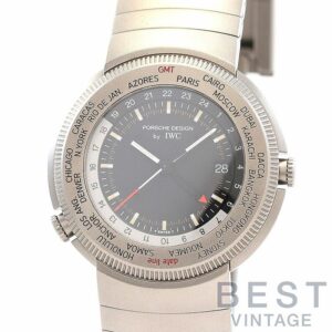 【中古】PORSCHE DESIGN BY IWC TRAVELERS WATCH WORLD TIME ポルシェ・デザイン by アイ・ダブリュー・シー トラベラーズ・ウォッチ・ワールドタイム IW382201 (3822-001)
