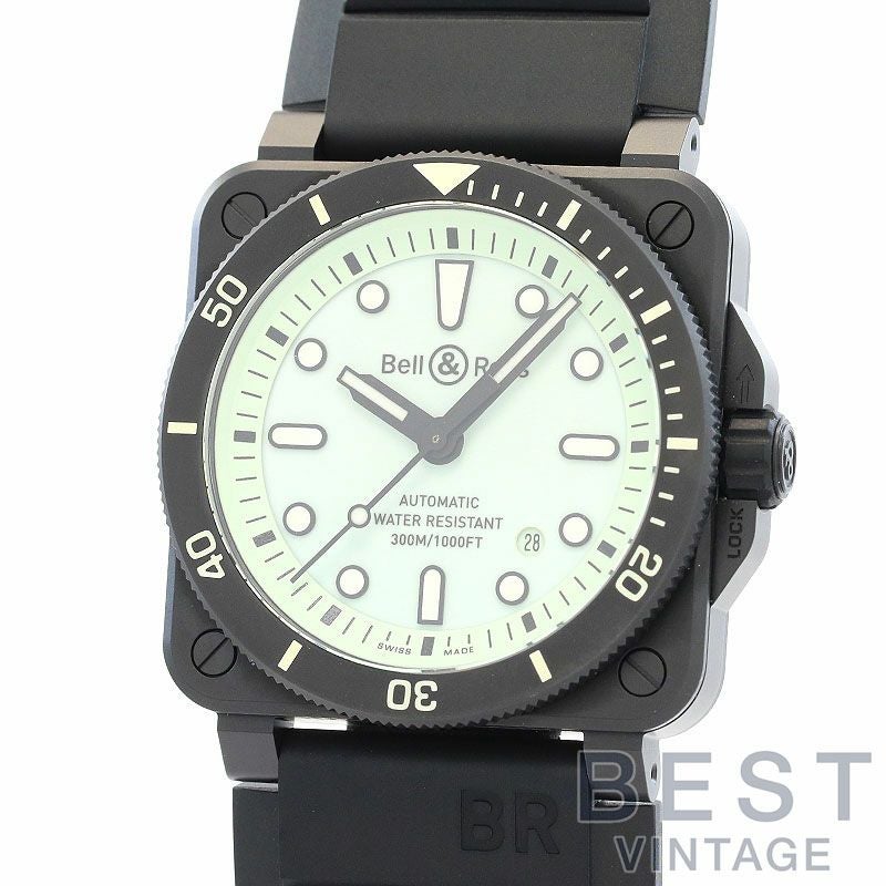 【中古】BELL & ROSS BR 03-92 DIVER FULL LUM ベル&ロス BR03-92 ダイバー フルラム BR0392-D-C5-CE/SRB