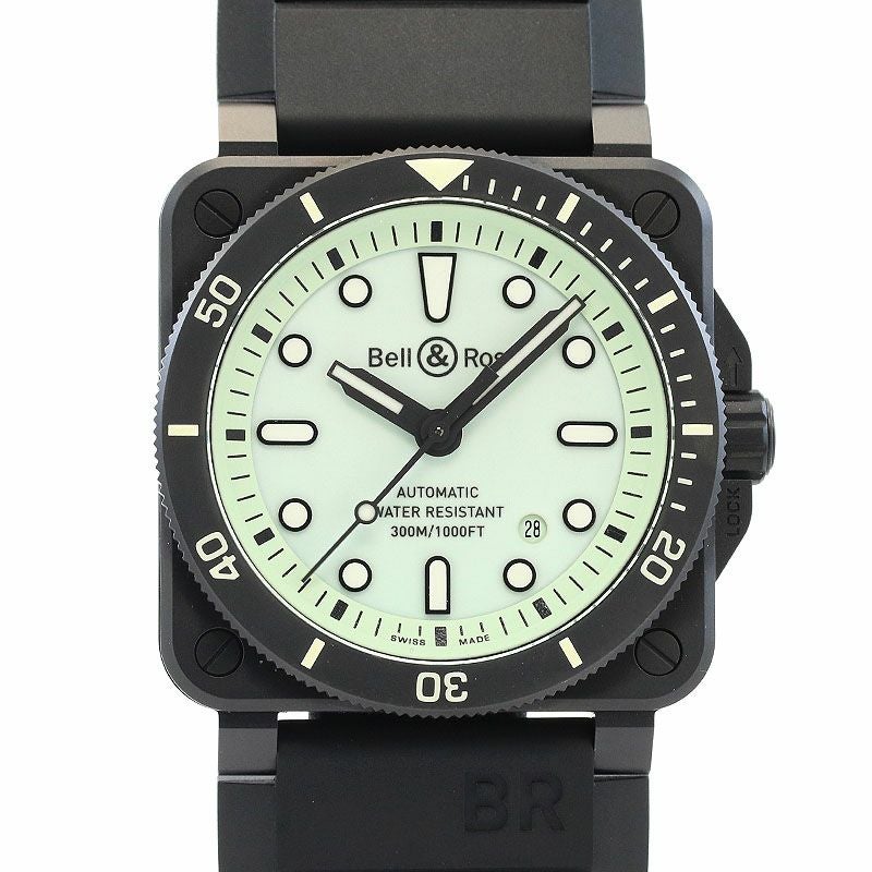 【中古】BELL & ROSS BR 03-92 DIVER FULL LUM ベル&ロス BR03-92 ダイバー フルラム BR0392-D-C5-CE/SRB