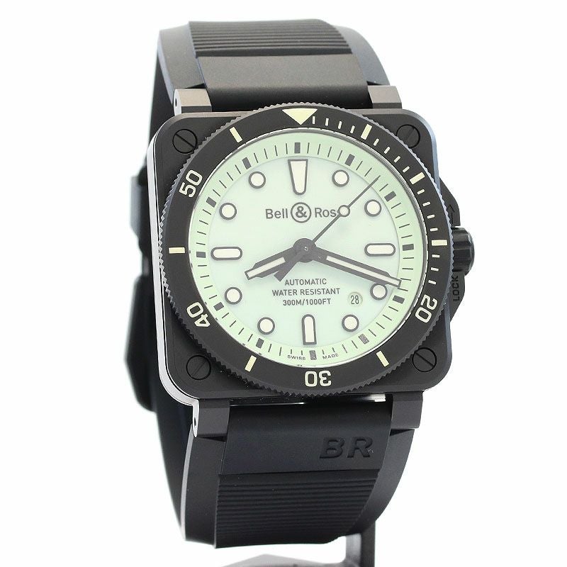 【中古】BELL & ROSS BR 03-92 DIVER FULL LUM ベル&ロス BR03-92 ダイバー フルラム BR0392-D-C5-CE/SRB