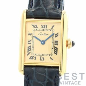 【中古】CARTIER MUST TANK SMALL MODEL VERMEIL カルティエ マストタンク SM ヴェルメイユ W1003153