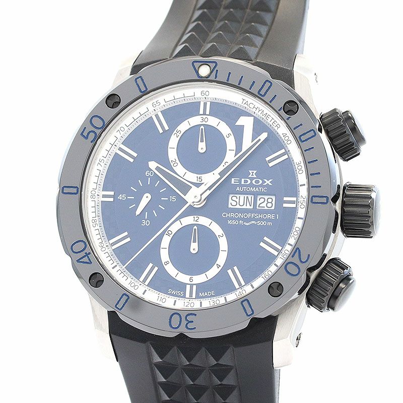 【中古】EDOX CHRONOOFFSHORE-1 CHRONOGRAPH AUTOMATIC TOMIYA LIMITED EDITION エドックス クロノオフショア1 クロノグラフ・オートマティック トミヤ限定 01122-357N1-BUINT