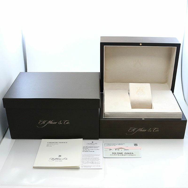 【中古】H.MOSER HERITAGE DUAL TIME H.モーザー ヘリテージ・デュアルタイム 8809-1200