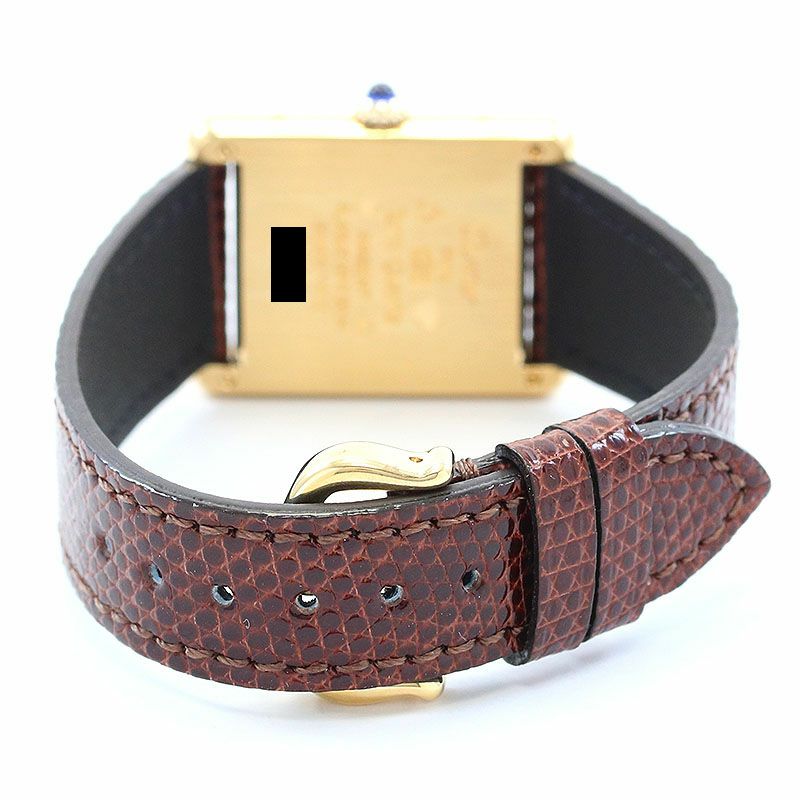 【中古】CARTIER MUST TANK LARGE MODEL VERMEIL カルティエ マストタンク LM ヴェルメイユ 83918223 (6 81006)