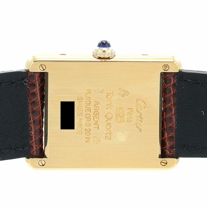 【中古】CARTIER MUST TANK LARGE MODEL VERMEIL カルティエ マストタンク LM ヴェルメイユ 83918223 (6 81006)