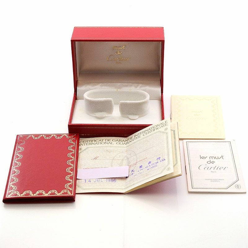 【中古】CARTIER MUST TANK LARGE MODEL VERMEIL カルティエ マストタンク LM ヴェルメイユ 83918223 (6 81006)