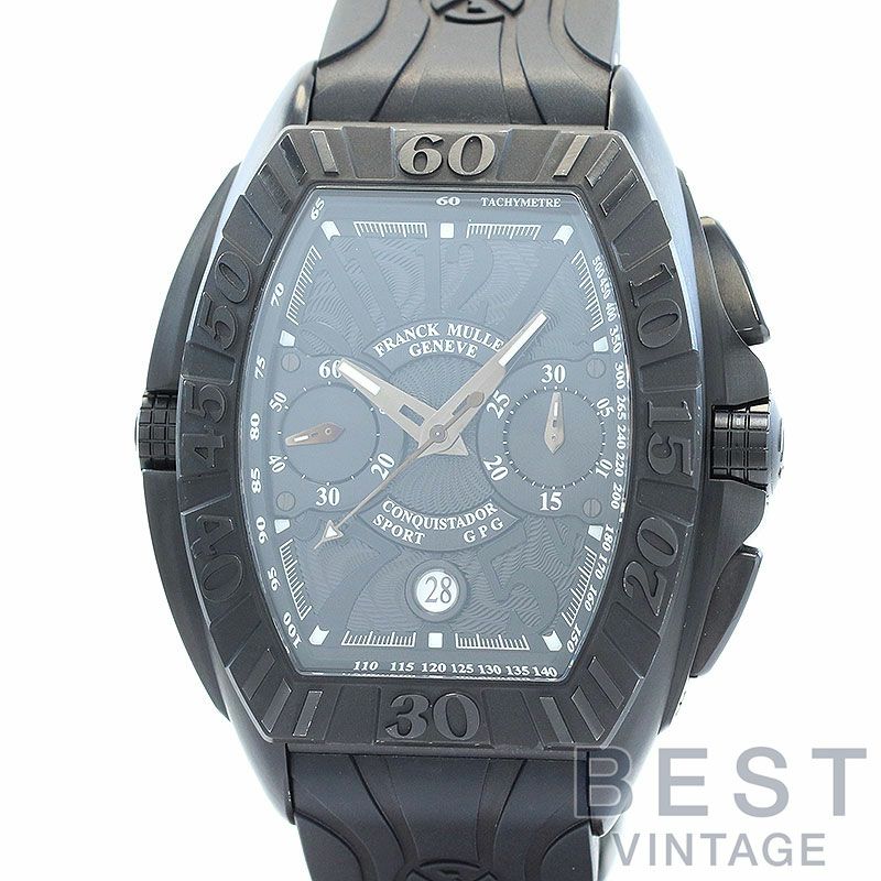 【中古】FRANCK MULLER CONQUISTADOR GRAND PRIX フランク・ミュラー コンキスタドールグランプリ 8900CCDTGPJ BLACK TT
