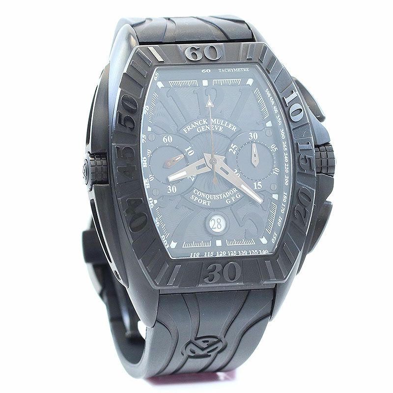 【中古】FRANCK MULLER CONQUISTADOR GRAND PRIX フランク・ミュラー コンキスタドールグランプリ 8900CCDTGPJ BLACK TT