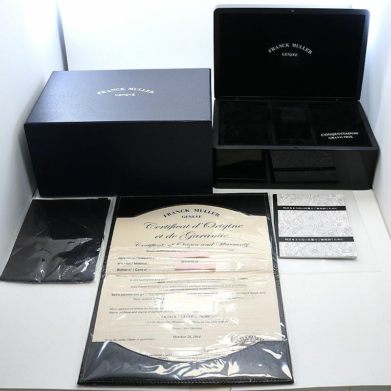 【中古】FRANCK MULLER CONQUISTADOR GRAND PRIX フランク・ミュラー コンキスタドールグランプリ 8900CCDTGPJ BLACK TT