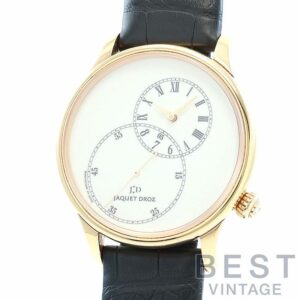 【中古】JAQUET DROZ GRANDE SECONDE 43 DECENTREE IVORY ENAMEL ジャケ・ドロー グラン・セコンド 43 オフセンタード アイボリーエナメル J006033200