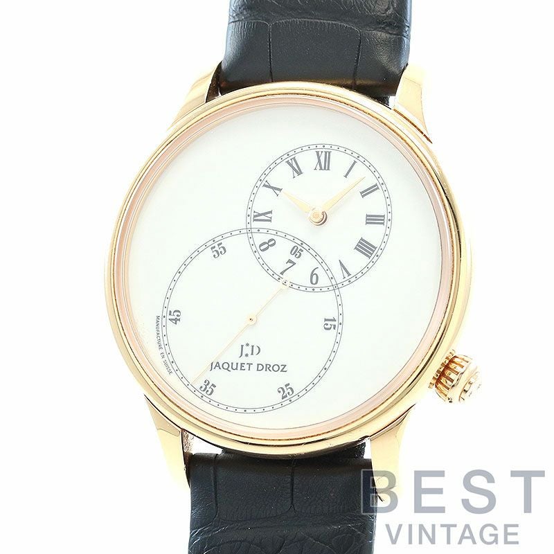 【中古】JAQUET DROZ GRANDE SECONDE 43 DECENTREE IVORY ENAMEL ジャケ・ドロー グラン・セコンド 43 オフセンタード アイボリーエナメル J006033200