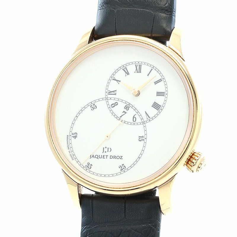 【中古】JAQUET DROZ GRANDE SECONDE 43 DECENTREE IVORY ENAMEL ジャケ・ドロー グラン・セコンド 43 オフセンタード アイボリーエナメル J006033200