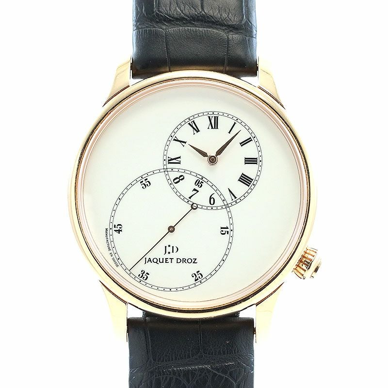 【中古】JAQUET DROZ GRANDE SECONDE 43 DECENTREE IVORY ENAMEL ジャケ・ドロー グラン・セコンド 43 オフセンタード アイボリーエナメル J006033200