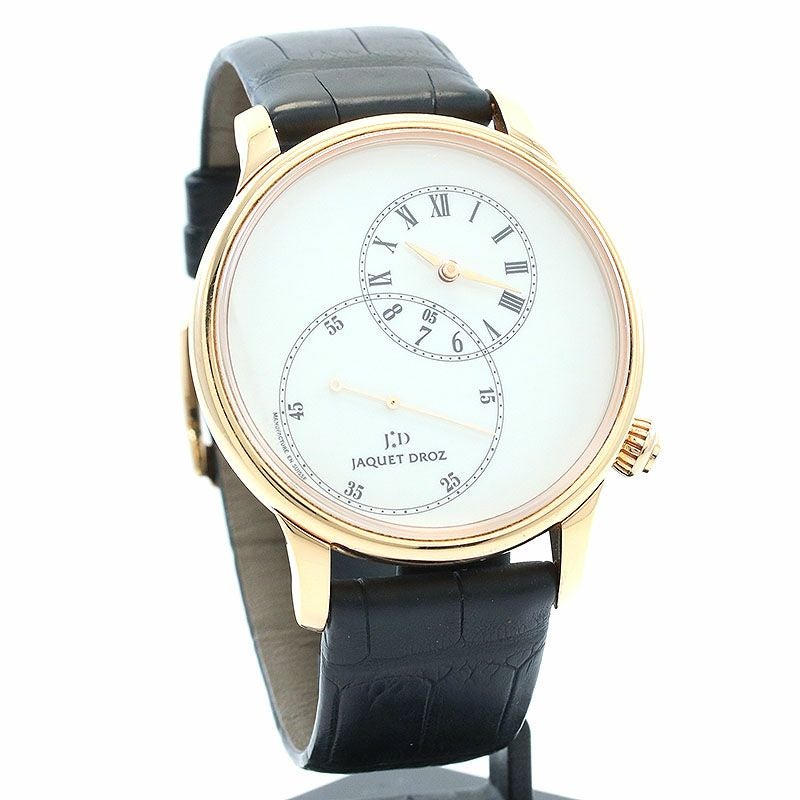 【中古】JAQUET DROZ GRANDE SECONDE 43 DECENTREE IVORY ENAMEL ジャケ・ドロー グラン・セコンド 43 オフセンタード アイボリーエナメル J006033200