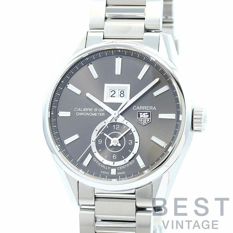 【中古】TAG HEUER CARRERA GRANDE DATE GMT CALIBRE 8 タグ・ホイヤー カレラ グランドデイト GMT キャリバー8 WAR5012.BA0723