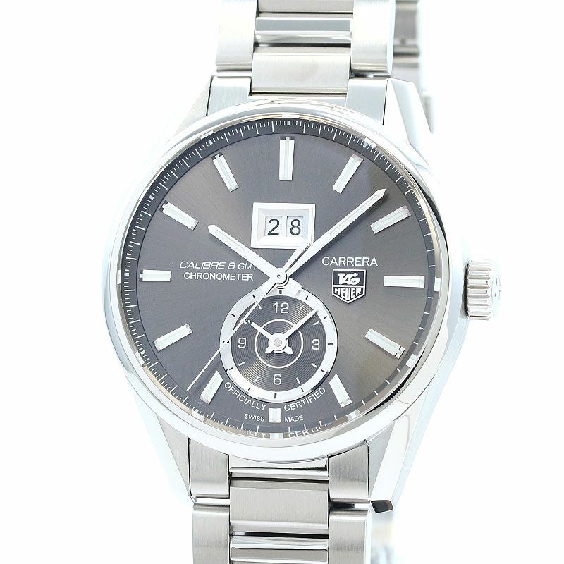 【中古】TAG HEUER CARRERA GRANDE DATE GMT CALIBRE 8 タグ・ホイヤー カレラ グランドデイト GMT キャリバー8 WAR5012.BA0723