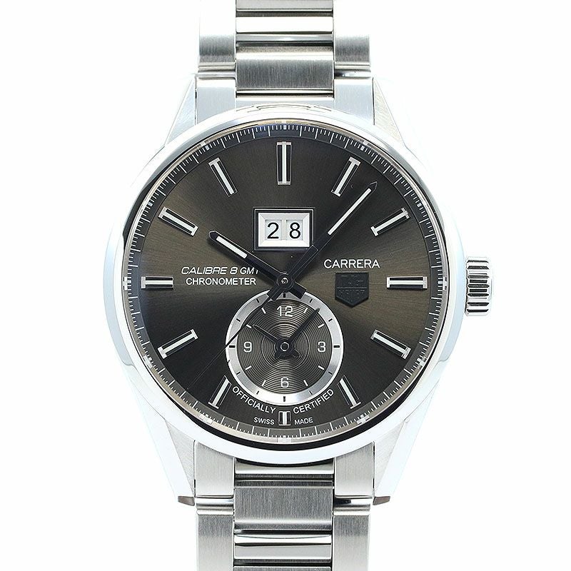 【中古】TAG HEUER CARRERA GRANDE DATE GMT CALIBRE 8 タグ・ホイヤー カレラ グランドデイト GMT キャリバー8 WAR5012.BA0723