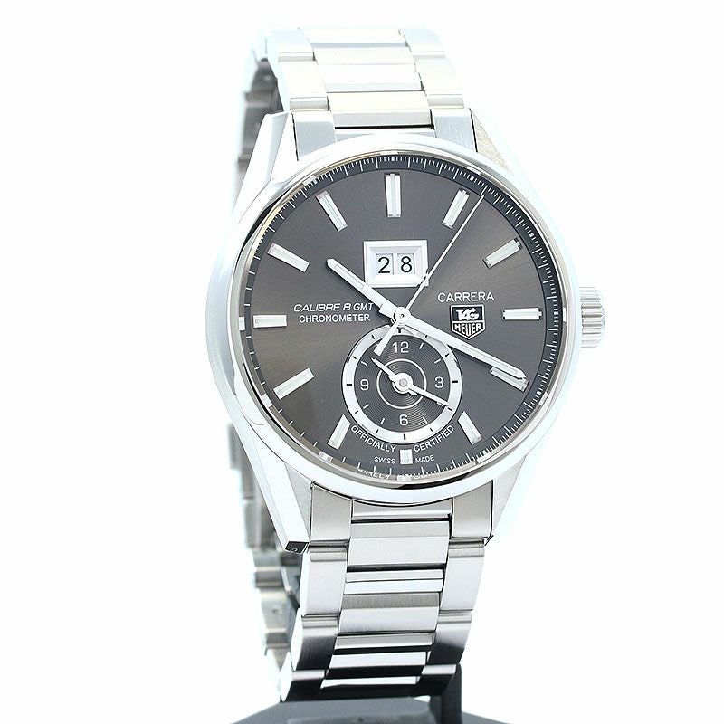 【中古】TAG HEUER CARRERA GRANDE DATE GMT CALIBRE 8 タグ・ホイヤー カレラ グランドデイト GMT キャリバー8 WAR5012.BA0723