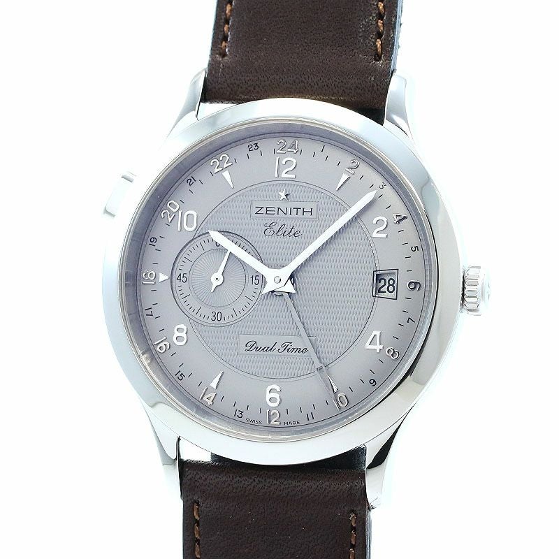【中古】ZENITH CLASS ELITE DUAL TIME ゼニス クラス エリート デュアルタイム 03.1125.682/76.C490