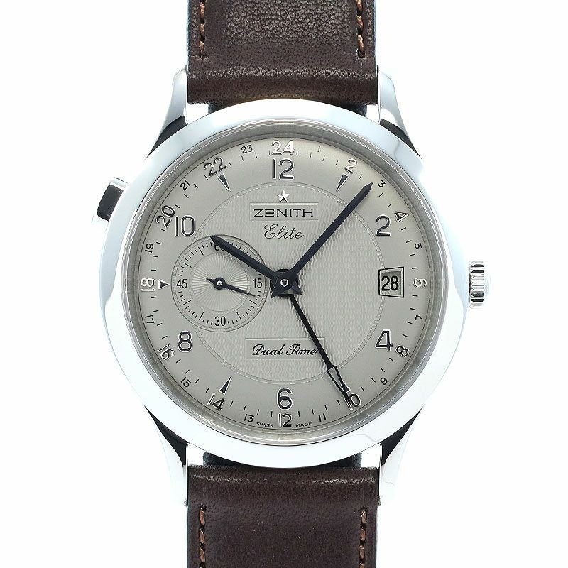 【中古】ZENITH CLASS ELITE DUAL TIME ゼニス クラス エリート デュアルタイム 03.1125.682/76.C490