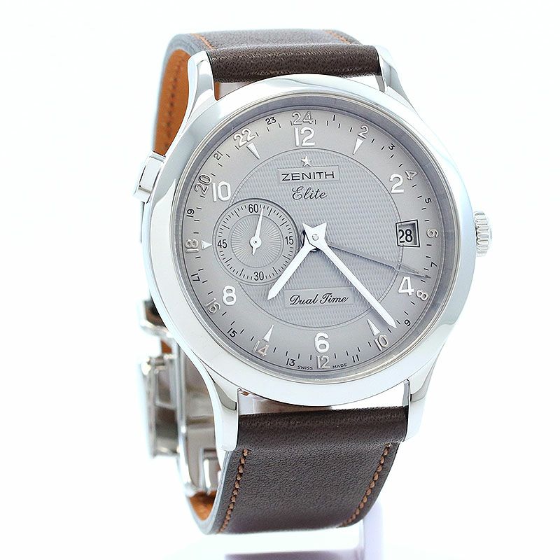 【中古】ZENITH CLASS ELITE DUAL TIME ゼニス クラス エリート デュアルタイム 03.1125.682/76.C490