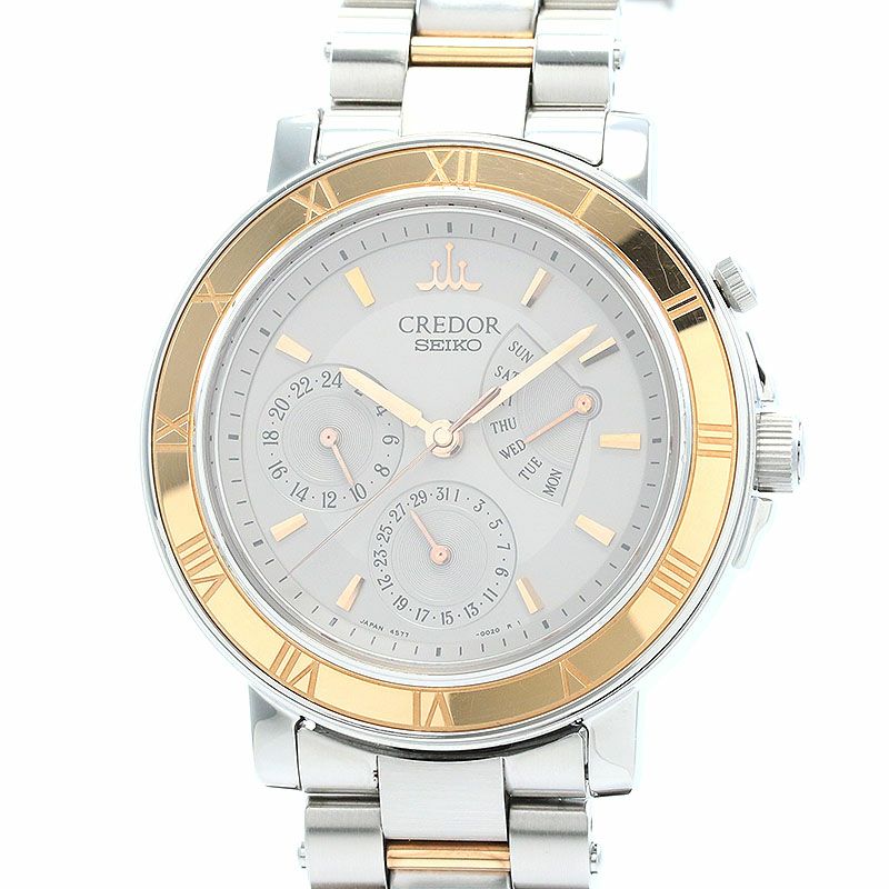【中古】SEIKO CREDOR DAY-DATE セイコー クレドール デイデイト GCBG998 (4S77-0020)