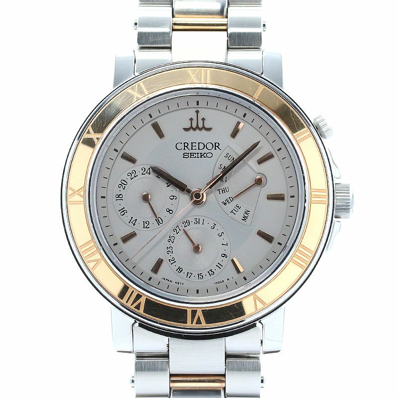 【中古】SEIKO CREDOR DAY-DATE セイコー クレドール デイデイト GCBG998 (4S77-0020)