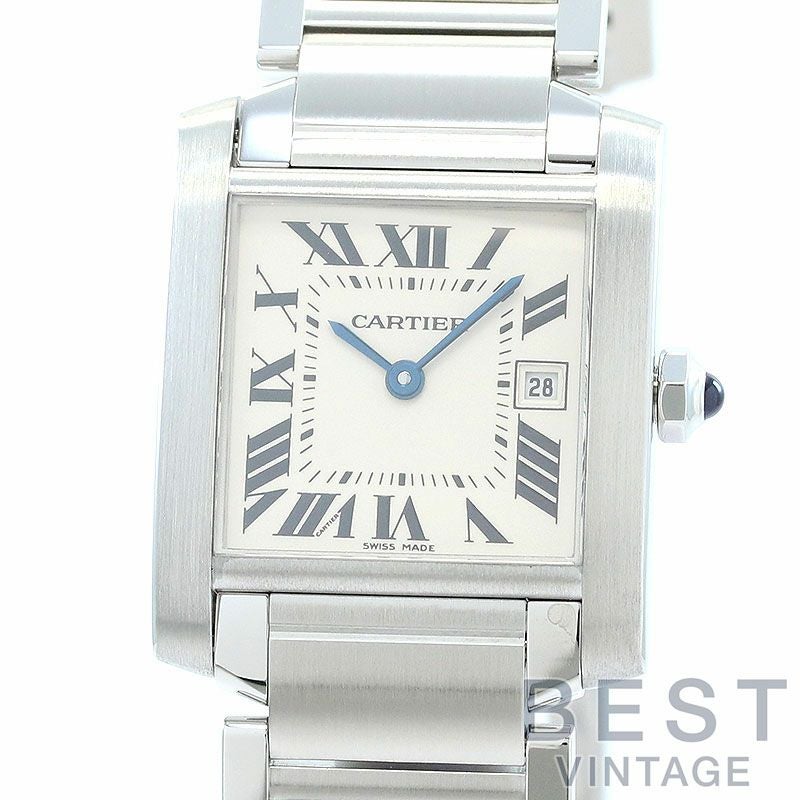 【中古】CARTIER TANK FRANCAISE MEDIUM MODEL カルティエ タンク フランセーズ MM W51011Q3