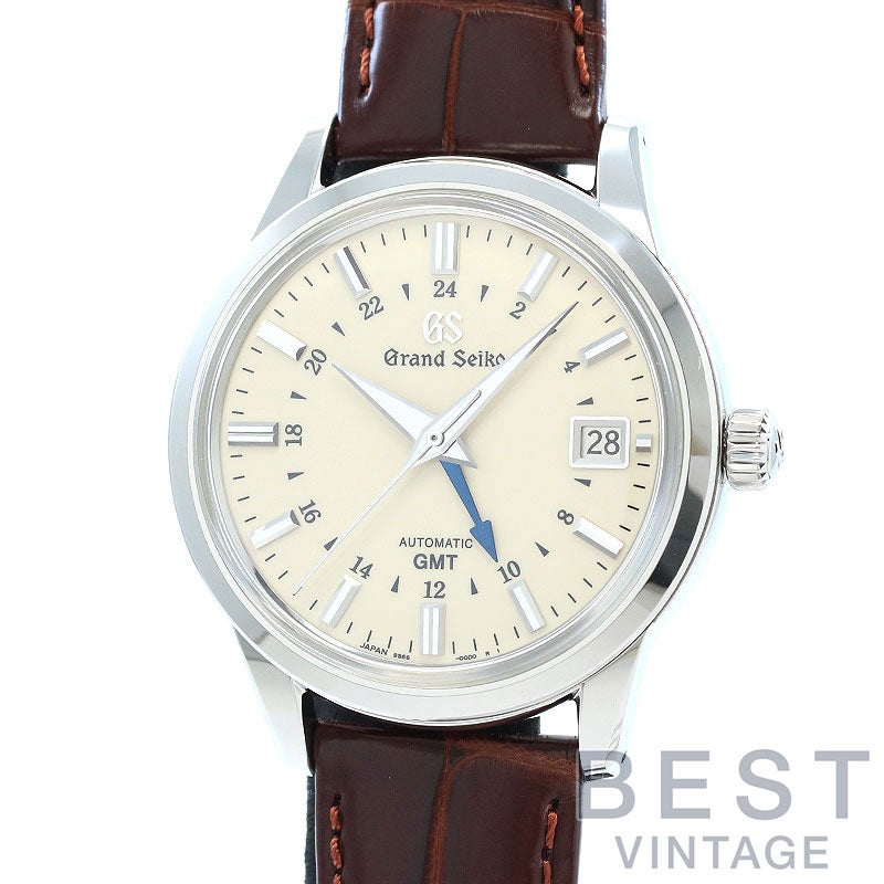 【中古】GRAND SEIKO ELEGANCE COLLECTION 9S MECHANICAL GMT グランドセイコー エレガンスコレクション 9Sメカニカル GMT SBGM221 (9S66-00A0)