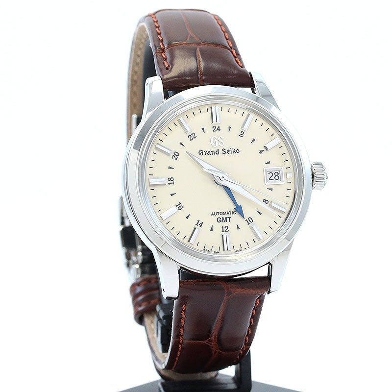 【中古】GRAND SEIKO ELEGANCE COLLECTION 9S MECHANICAL GMT グランドセイコー エレガンスコレクション 9Sメカニカル GMT SBGM221 (9S66-00A0)