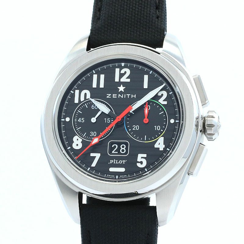 【中古】ZENITH PILOT BIG DATE FLYBACK ゼニス パイロット ビッグデイト フライバック 03.4000.3652/21.I001