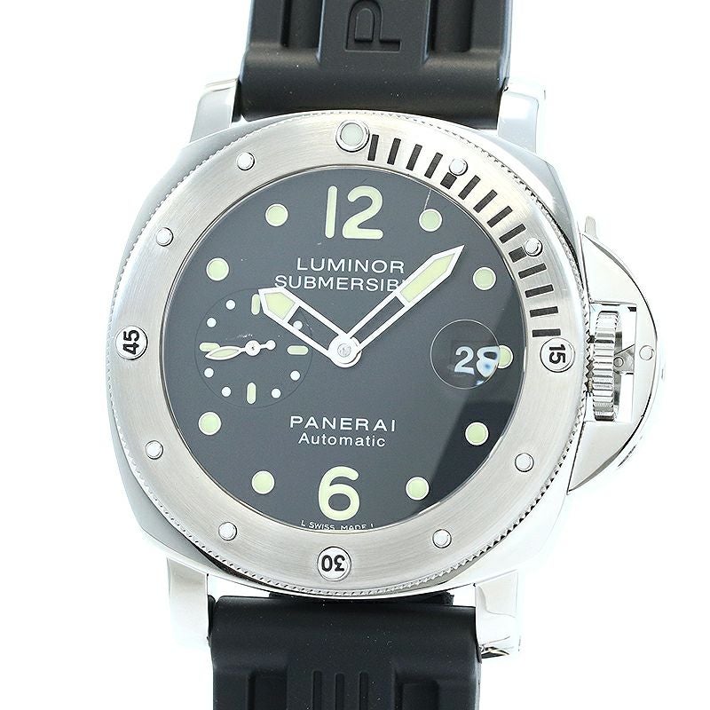 【中古】OFFICINE PANERAI LUMINOR SUBMERSIBLE AUTOMATIC ACCIAIO 44MM オフィチーネ・パネライ ルミノール サブマーシブル オートマティック アッチャイオ 44MM PAM00024