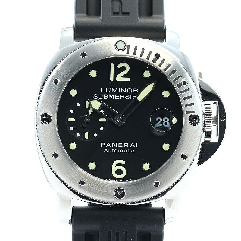 【中古】OFFICINE PANERAI LUMINOR SUBMERSIBLE AUTOMATIC ACCIAIO 44MM オフィチーネ・パネライ ルミノール サブマーシブル オートマティック アッチャイオ 44MM PAM00024