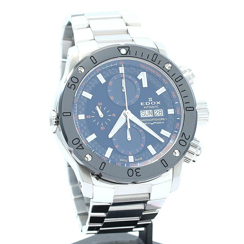【中古】EDOX CHRONOOFFSHORE-1 CHRONOGRAPH AUTOMATIC エドックス クロノオフショア1 クロノグラフ オートマティック 01122-3NM-BUINO