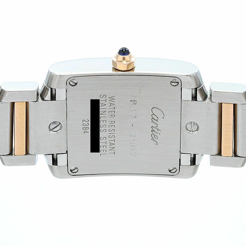 【中古】CARTIER TANK FRANCAISE SMALL MODEL 160TH ANNIVERSARY 2007 CHRISTMAS カルティエ タンクフランセーズ SM 160周年 2007年 クリスマス限定モデル W51036Q4