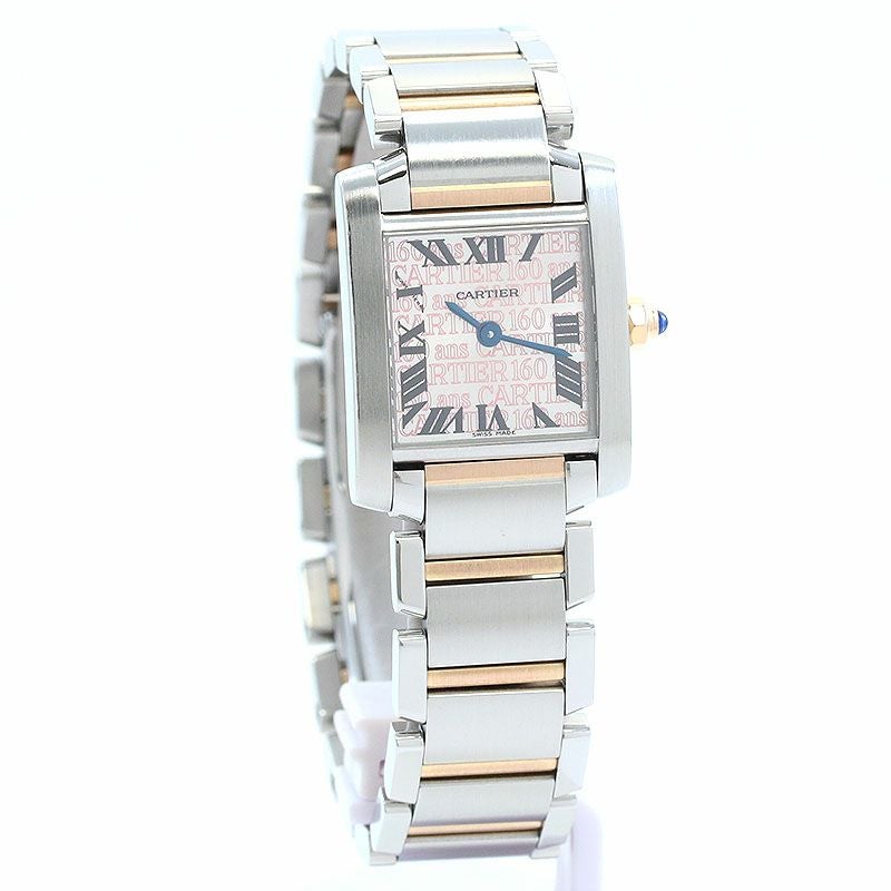 【中古】CARTIER TANK FRANCAISE SMALL MODEL 160TH ANNIVERSARY 2007 CHRISTMAS カルティエ タンクフランセーズ SM 160周年 2007年 クリスマス限定モデル W51036Q4