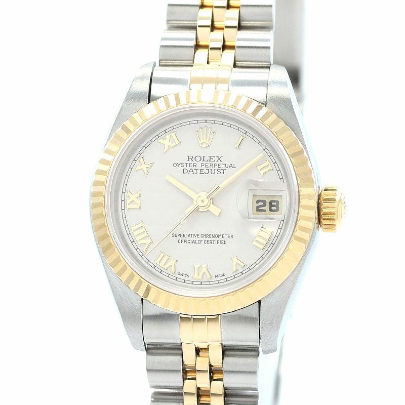 【中古】ROLEX OYSTER PERPETUAL LADY-DATEJUST 26 PYRAMID DIAL ロレックス オイスターパーペチュアル レディ デイトジャスト 26 ピラミッドダイヤル 69173