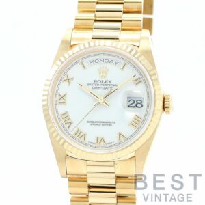 【中古】ROLEX OYSTER PERPETUAL DAY-DATE 36 SHANTUNG DIAL ロレックス オイスターパーペチュアル デイデイト 36 シャンタンダイヤル 18238