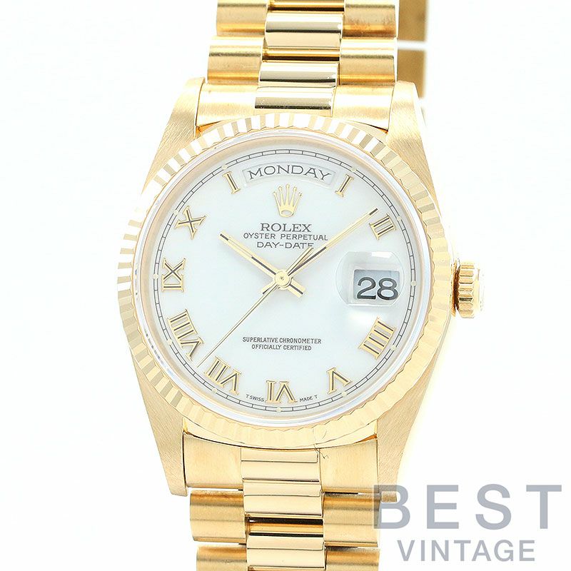 【中古】ROLEX OYSTER PERPETUAL DAY-DATE 36 SHANTUNG DIAL ロレックス オイスターパーペチュアル デイデイト 36 シャンタンダイヤル 18238