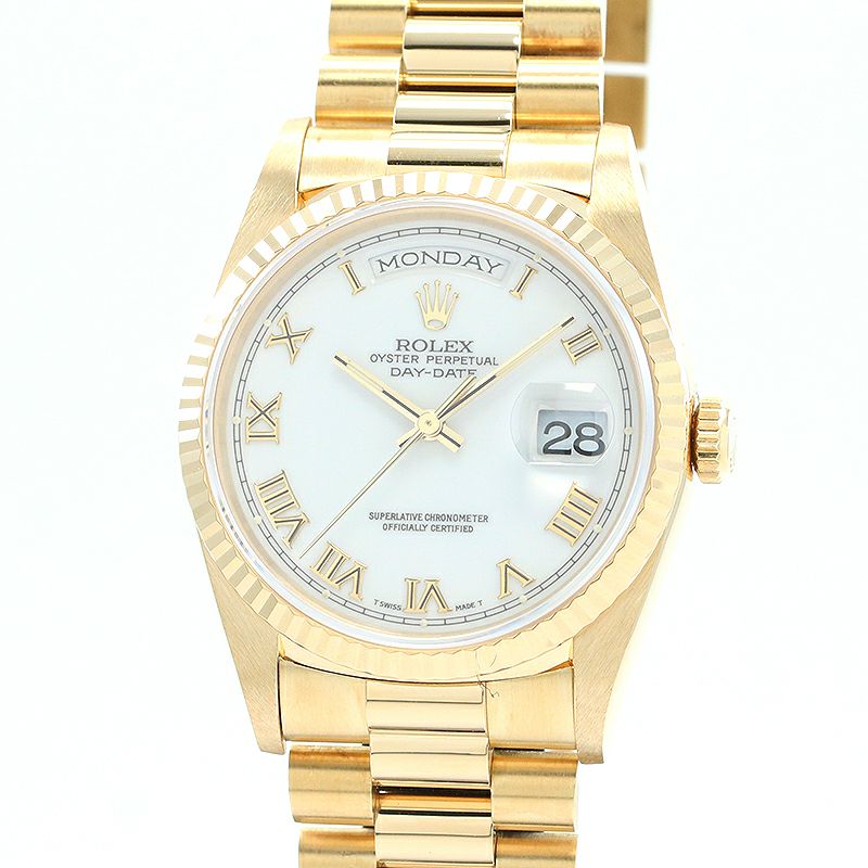 【中古】ROLEX OYSTER PERPETUAL DAY-DATE 36 SHANTUNG DIAL ロレックス オイスターパーペチュアル デイデイト 36 シャンタンダイヤル 18238