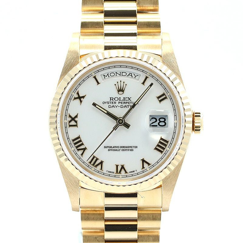 【中古】ROLEX OYSTER PERPETUAL DAY-DATE 36 SHANTUNG DIAL ロレックス オイスターパーペチュアル デイデイト 36 シャンタンダイヤル 18238